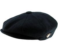 Royal Stallion Wool Baker Boy Cap in Navy Herringbone, Size: XL (61cm)