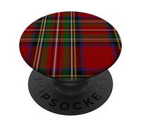 Royal Stewart Clan Red Plaid Scotland Scottish Tartan PopSockets Swappable PopGrip