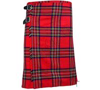 Royal Stewart Men's 5 Yard Scottish Kilts Tartan Kilt 13oz Highland Casual Kilt (30")