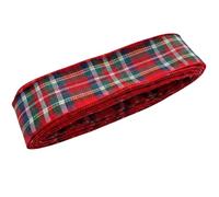 Royal Stewart Tartan Ribbon 25mm x 3m - Woven Reversible Yarn-Dyed