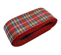 Royal Stewart Tartan Ribbon 40mm x 5m - Woven Reversible Yarn-Dyed