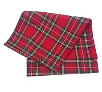 Royal Stewart Tartan Table Runner, Red Plaid Pattern, 30x224 cm, Scottish Party or Burns Night Supper Decoration, Made in Scotland