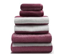 GC GAVENO CAVAILIA Large Bath Sheet Towels 2 Pack - 100% Egyptian Cotton Bathroom Towel Set - Highly Water Absorbent & Quick Dry Extra Large Bath Towel - Easycare & Durable - Dark Pink