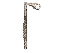 Royal Swan Antique Silver Flute (60mm) Charm in a Velvet Gift Bag.