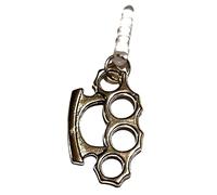 Royal Swan Knuckle Duster Mobile Phone Charm, Dust Protector, Headphone Socket Plug in a Gift Bag. 32mm x 20mm Excluding Plug