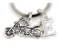 Royal Swan Motorbike Key Ring, Personalized Motorbike Keychain, Motorbike Keyring, Initial Keychain, Motorbikel Keychain,Biker Gift,Zombie,Dead Walking