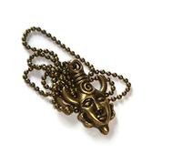 Royal Swan Protection Necklace, Amulet Chain, Super Natural Token, Pagan Jewelry, Wicca Jewellery, Gifts for Him, Face Pendant, God Mask, Dean Winchester, Gift Bag