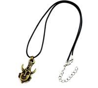 Royal Swan Supernatural Dean Leather Rope Adjustable Waxed Cord (45-50cm) Pendant Chain Necklace for Women Men Winchester Jensen Ackles Amulet Vintage Jewelry Goth