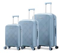 ROYAL SWISS 3-Piece Polypropylene Hard Shell Suitcase Set - Lightweight & Shockproof Travel Luggage with 360° Double Wheels, 50/60/70 cm - Ultralight Trolley Set for Travel