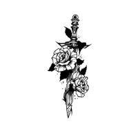 Royal Sword Flower Herbal Cool Waterproof Long-Lasting Tattoo Sticker High-Grade Sexy