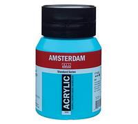 Royal Talens Amsterdam Standard Series Acrylic Colour, 500ml Jar, Turquoise Blue (17725222)