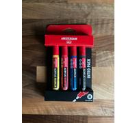 Royal Talens Amsterdam Acrylic Marker Pen Set Of 4 Intro Pack 4mm Round Tip