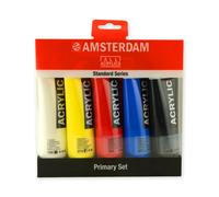 Royal Talens Amsterdam Acrylic Paint 120 ml - Set of 5 Primary Colours