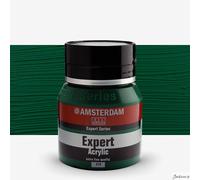 Royal Talens : Amsterdam Expert : Acrylic Paint : 400ml : S3 : Permanent Green Deep
