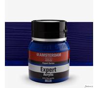 Amsterdam Expert Series Acrylic Paint Jar 400 ml - Phthalo Blue 570 - Heavy Body Acrylic for Professional Artists - High Pigmentation & Lightfastness - Versatile for Canvas, Paper & More