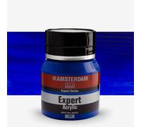 Amsterdam Expert Series Acrylic Jar 400 ml - Ultramarine 504 - High Lightfastness - Professional Heavy Body Paint