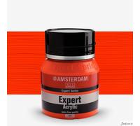 Royal Talens Amsterdam Expert Acrylic Paint 400ml Vermillion Colour Tube
