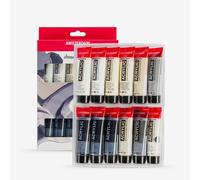 Royal Talens : Amsterdam Standard : Acrylic Paint : 20ml : Grey Set of 12