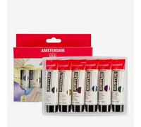 Amsterdam Standard Series Acrylic Paint Set | Pearl Set (6 x 20 ml Tubes) | 6 Shiny Pearlescent Colors | Special Effect Paint