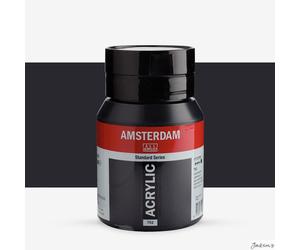 Royal Talens Amsterdam Standard Acrylic Paint 500ml Lamp Black For Artists