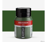 Royal Talens Amsterdam Standard Acrylic Paint 500ml Olive Green Deep Art Use