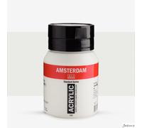 Royal Talens Amsterdam Standard Acrylic Paint 500ml Titanium White For Artists