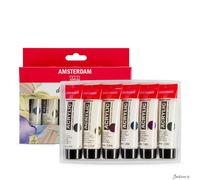 Royal Talens Amsterdam Standard Acrylic Paint Pearl 20ml Set Of 6 For Artists