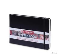Royal Talens - Art Creation Hardback Sketchbook - 80 Sheets - 21x14.8cm - Black