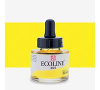 Royal Talens : Ecoline : Liquid Watercolour Ink : 30ml : Lemon Yellow