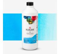Royal Talens : Ecoline : Liquid Watercolour Ink : 490ml : Sky Blue (Cyan)