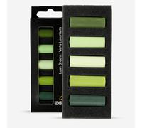 Rembrandt Professional Soft Pastel Set Lush Greens | 5 Half Pastels