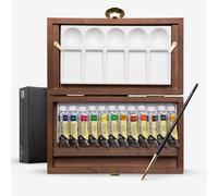 Royal Talens : Rembrandt Watercolour Paint : 10ml : Wooden Box Set of 12