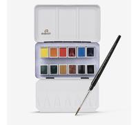 Royal Talens : Rembrandt Watercolour Paint : 12 Half Pan Metal Basic Set