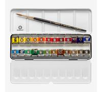 Royal Talens : Rembrandt Watercolour Paint : 24 Half Pan Metal Box Set