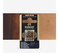 Royal Talens : Rembrandt Watercolour Paint : Half Pan : Burnt Umber