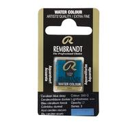 Royal Talens : Rembrandt Watercolour Paint : Half Pan : Cerulean Blue Deep
