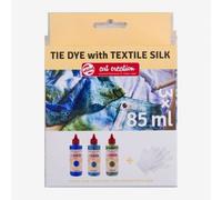 Talens Art Creation Tie-Dye Set | Blue, Turquoise & Green + Gloves | Fabric Dye for T-Shirts, Shoes, Clothing, DIY, Upcycling