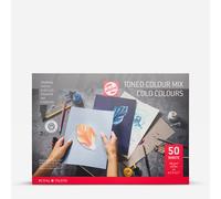 Royal Talens : Toned Paper Pad : 180gsm : 50 Sheets : A4 : Cold Colours