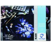 Royal Talens Van Gogh Black Watercolour Paper Pad - 12 Sheets - 360gsm - A4 / A3