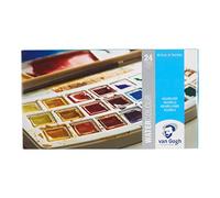 Royal Talens - Van Gogh Water Colour - Plastic Painting Box of 24 Paints with Brush