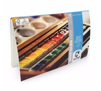 Van Gogh Watercolour Paper Block, 140lb., White Paper, 12 Sheets, 5.3" x 8.3"