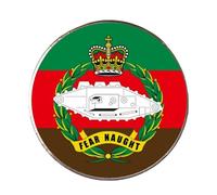 Royal Tank Regiment Military Round Metal Fridge Magnet And White Gift Box