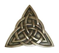 Royal Tara Bronze Plated Wall Plaque Hanging with Trinity Knot and Celtic Weave Design | Irish Home Housewarming Gifts Souvenirs Presents Decor Decoration Accessories