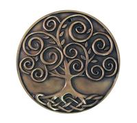 Royal Tara Bronze Plated Wall Plaque With Tree Of Life Design 15cm X 15cm