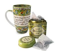 Royal Tara Irish Blessing Mug Bone China Cup Irish Weave Box, Capacity 400ml/14fl oz (1 Blessing Mug and Tea)