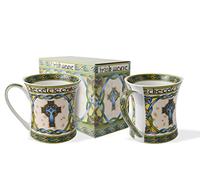 Royal Tara Irish Mug High Cross Bone China 11oz - an Irish designed in Galway Ireland (Set of 2)