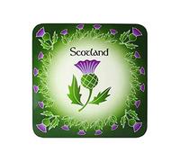 Royal Tara Scottish Coasters Set of 4 for Drinks Kitchen Pub and Bar Gift 4.1 x 4.1 (Scottish Thistle, 1)