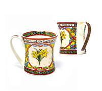 Royal Tara Set of 2 Welsh Daffodil Mug Bone China (Capacity 325ml/11fl oz)