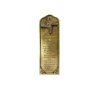 Royal Tara St Brigid's Bronze Blessing and Cross Wall Hanging Housewarming Plaque Handcrafted Decor (W 3.54" x H 1.03")