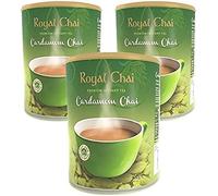 Royal Tea (Chai) in Various Flavours - Instant Premix - Made with Natural Tea Extract & Mixture Of Aromatic Indian Spices - Elaichi Sweetened Tub 400g - P3